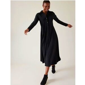 ATHLETA Cosmic Layer Dress, Black Size XS